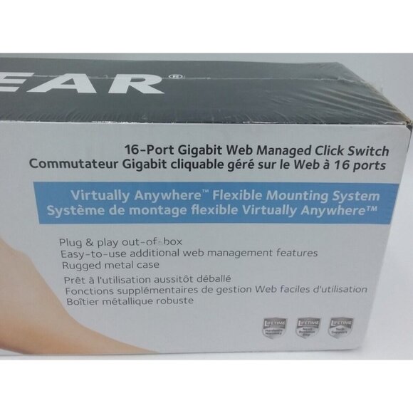 Netgear ProSafe 16 Port Standalone Ethernet Switch GSS116E-100NAS - Picture 3 of 6